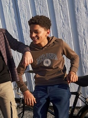 JACK & JONES JUNIOR Logo Brown Hoodie - Image 1 of 7