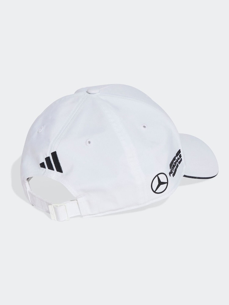 Белый/черный - adidas кепка с пилотом Мерседес AMG Petronas Formula One Team - Изображение 2 из 3