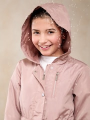 Lipsy Pink Shower Resistant Lightweight Rain Coat (4-16yrs) - Image 2 of 5