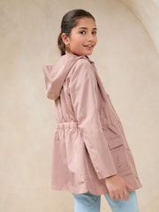Lipsy Pink Shower Resistant Lightweight Rain Coat (4-16yrs) - Image 5 of 5