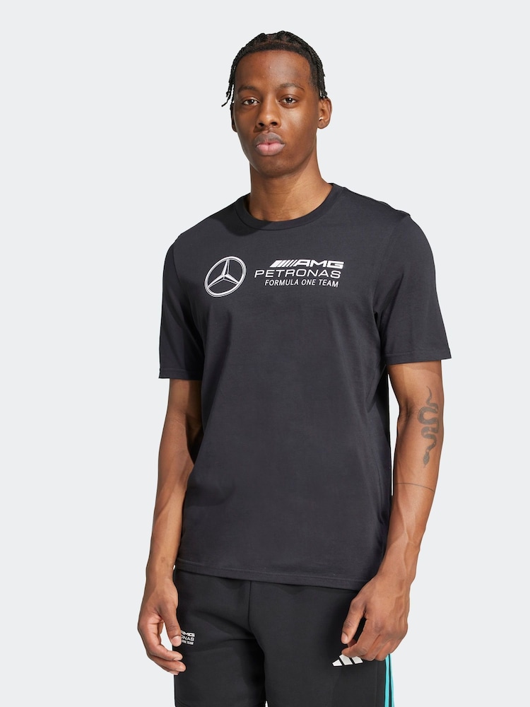 Черный/белый - adidas Mercedes AMG Petronas Formula One Team DNA T-Shirt - Image 1 of 7