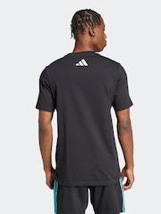 adidas Black/White Mercedes AMG Petronas Formula One Team DNA Graphic T-Shirt - Image 2 of 7
