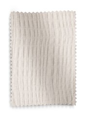 White Crinkle Chenille Eyelet Lined Curtains - Image 5 of 5