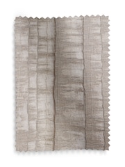 Mink Natural Collection Luxe Abstract Stripe Jacquard Eyelet Lined Curtains - Image 5 of 5