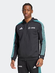adidas Black/White Mercedes AMG Petronas Formula One Team DNA FullZip Hoodie - Image 1 of 7