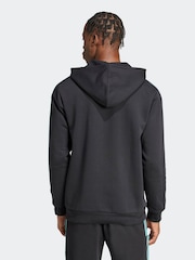 adidas Black/White Mercedes AMG Petronas Formula One Team DNA FullZip Hoodie - Image 2 of 7