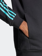 adidas Black/White Mercedes AMG Petronas Formula One Team DNA FullZip Hoodie - Image 5 of 7