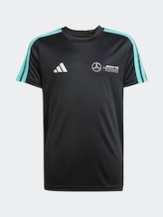 adidas Black/White Mercedes AMG Petronas Formula One Team DNA T-Shirt - Image 1 of 5