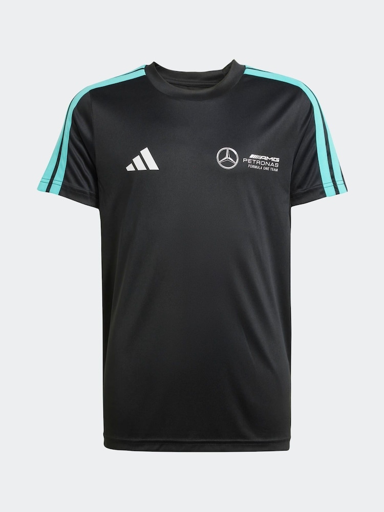 adidas Black/White Mercedes AMG Petronas Formula One Team DNA T-Shirt - Image 1 of 5