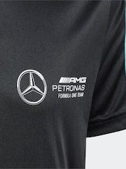adidas Black/White Mercedes AMG Petronas Formula One Team DNA T-Shirt - Image 3 of 5