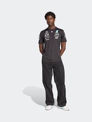 Черная майка водителя команды Формулы-1 Mercedes AMG Petronas от adidas - Изображение 3 из 7
