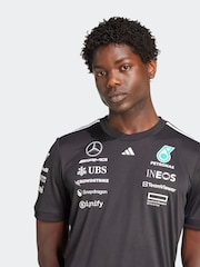 Черная майка водителя команды Формулы-1 Mercedes AMG Petronas от adidas - Изображение 5 из 7