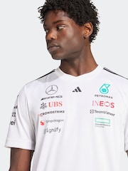 adidas Mercedes AMG Petronas Formula One Team White Driver Jersey - Image 5 of 7