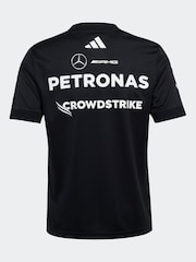 adidas Black/White Mercedes AMG Petronas Formula One Team DNA Shorts - Image 2 of 5