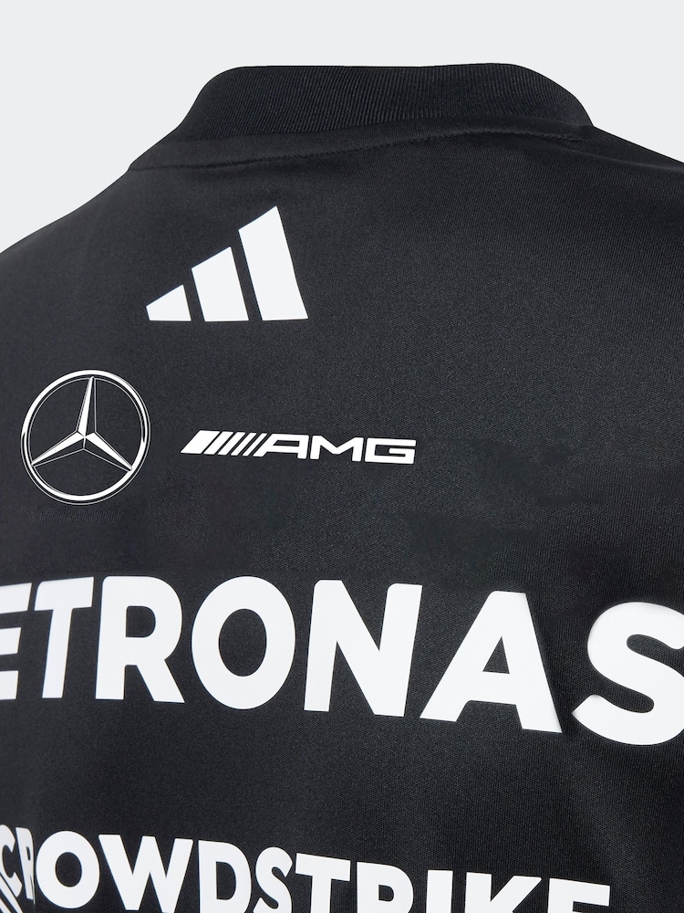 adidas Black/White Mercedes AMG Petronas Formula One Team DNA Shorts - Image 5 of 5