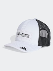 Blanco/Negro - adidas Mercedes AMG Petronas Formula One Team Trucker Cap - Imagen 1 de 4