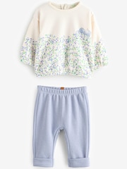 Benetton Baby Blue Stretch Fleece 2 Piece Set - Image 1 of 1