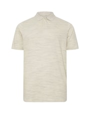 BadRhino Big & Tall Natural 100% Cotton Marl Polo Shirt - Image 2 of 3