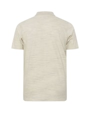 BadRhino Big & Tall Natural 100% Cotton Marl Polo Shirt - Image 3 of 3