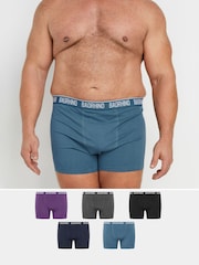 BadRhino Big & Tall Blue Boxers 5 Pack - Image 1 of 8