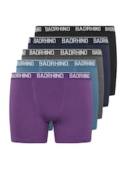 BadRhino Big & Tall Blue Boxers 5 Pack - Image 4 of 8