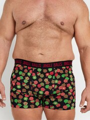 BadRhino Big & Tall Black Christmas Boxers 3 Pack - Image 2 of 8