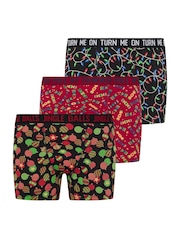 BadRhino Big & Tall Black Christmas Boxers 3 Pack - Image 4 of 8