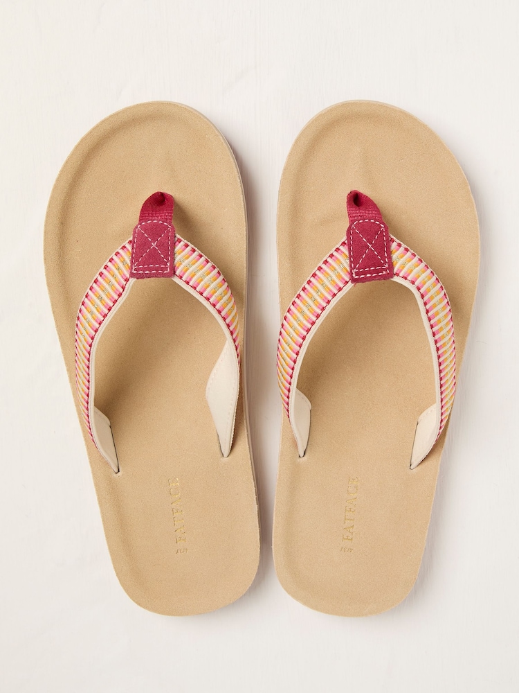 FatFace Somerton Light Pink Flip Flop - Image 2 of 3 FatFace Somerton Light Pink Flip Flop - Image 2 of 3