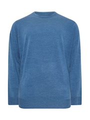 BadRhino Big & Tall Blue Crewneck Jumper - Image 2 of 3