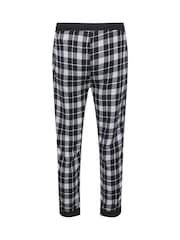 BadRhino Big & Tall Grey 100% Cotton Checked Cuffed Pyjama Bottoms - Image 6 of 6
