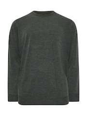 BadRhino Big & Tall Grey Crewneck Jumper - Image 2 of 3