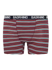 BadRhino Big & Tall Navy Blue Stripe & Spot Trunks 3 Pack - Image 5 of 8