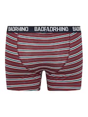 BadRhino Big & Tall Navy Blue Stripe & Spot Trunks 3 Pack - Image 6 of 8
