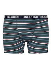 BadRhino Big & Tall Navy Blue Stripe & Spot Trunks 3 Pack - Image 7 of 8