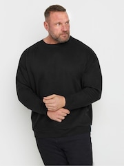 BadRhino Big & Tall Black Workwear Crewneck Sweatshirt - Image 1 of 3