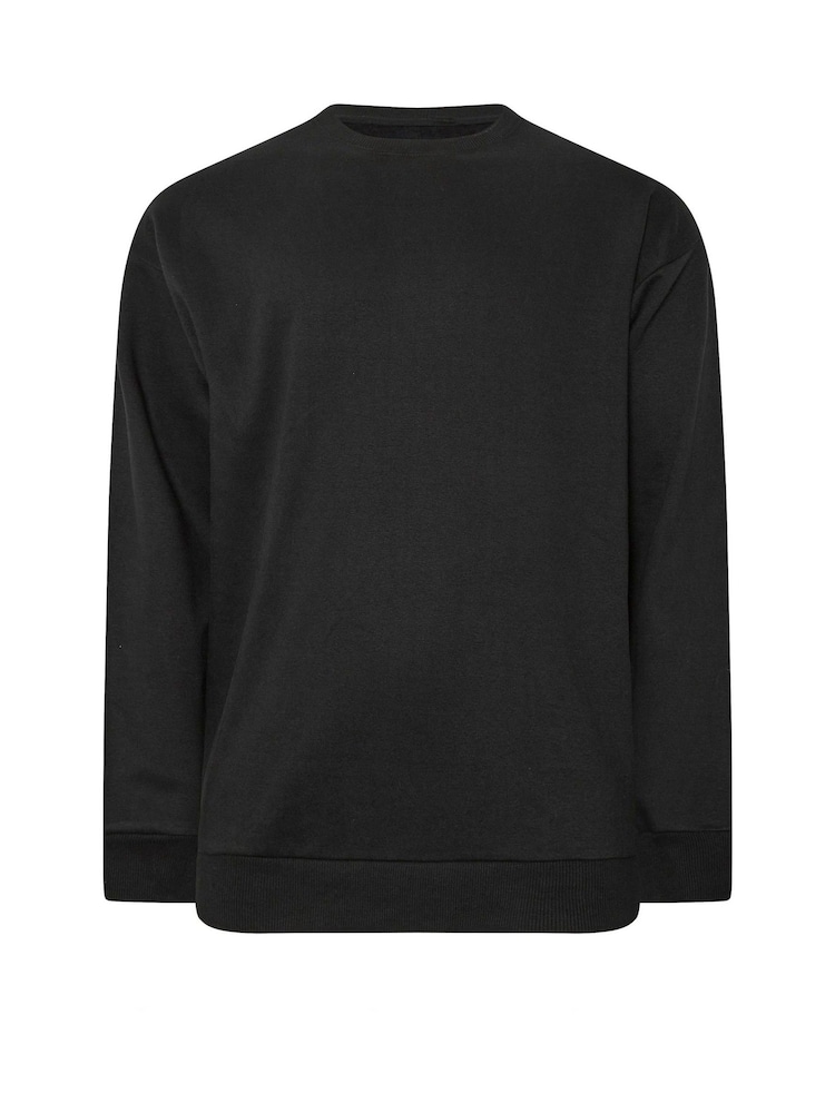 BadRhino Big & Tall Black Workwear Crewneck Sweatshirt - Image 2 of 3