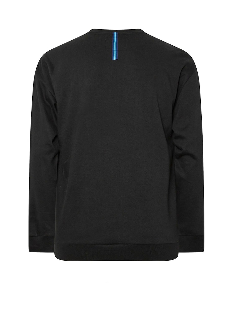 BadRhino Big & Tall Black Workwear Crewneck Sweatshirt - Image 3 of 3