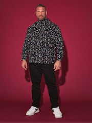 BadRhino Big & Tall Black Outline Christmas 100% Cotton Shirt - Image 2 of 4