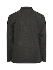 BadRhino Big & Tall Charcoal Grey Premium Button Down Shacket - Image 4 of 4