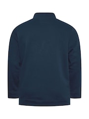 BadRhino Big & Tall Blue Half Zip Sweatshirt - Image 3 of 3
