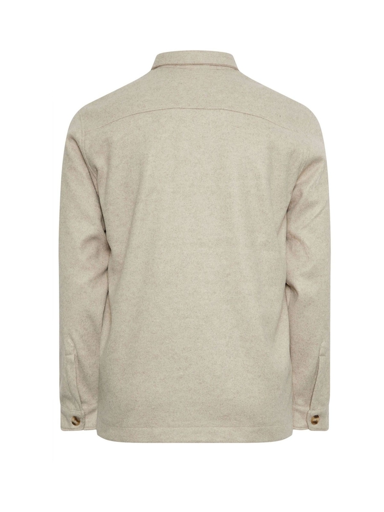 BadRhino Big & Tall Natural Premium Button Down Shacket - Image 4 of 4