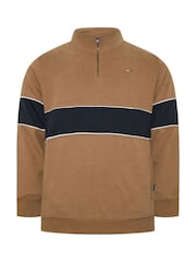 BadRhino Big & Tall Dark Brown Half Zip Sweatshirt - Image 2 of 3