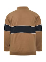BadRhino Big & Tall Dark Brown Half Zip Sweatshirt - Image 3 of 3