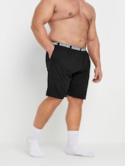 BadRhino Big & Tall Black 100% Cotton Lounge Shorts 2 Pack - Image 3 of 7