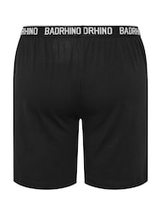 BadRhino Big & Tall Black 100% Cotton Lounge Shorts 2 Pack - Image 7 of 7