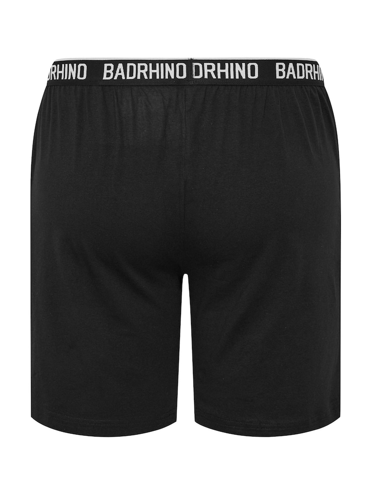 črna - BadRhino Big & Tall 100% bombažne kratke hlače za prosti čas 2 Pack - Slika 7 iz 7 črna - BadRhino Big & Tall 100% bombažne kratke hlače za prosti čas 2 Pack - Slika 7 iz 7