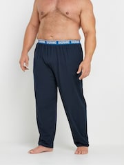 BadRhino Big & Tall Blue 100% Cotton Lounge Trousers 2 Pack - Image 2 of 6