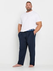 BadRhino Big & Tall Blue 100% Cotton Lounge Trousers 2 Pack - Image 3 of 6