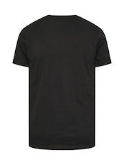 BadRhino Big & Tall Black 100% Cotton Skeleton Christmas T-Shirt - Image 3 of 3