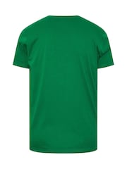 BadRhino Big & Tall Green 100% Cotton Christmas Beer T-Shirt - Image 3 of 3